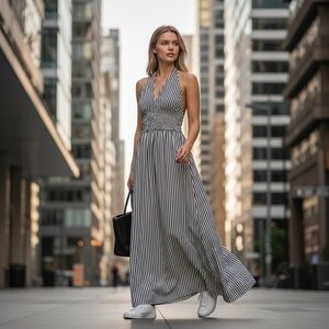 Judith March Halter Maxi Dress NWOT